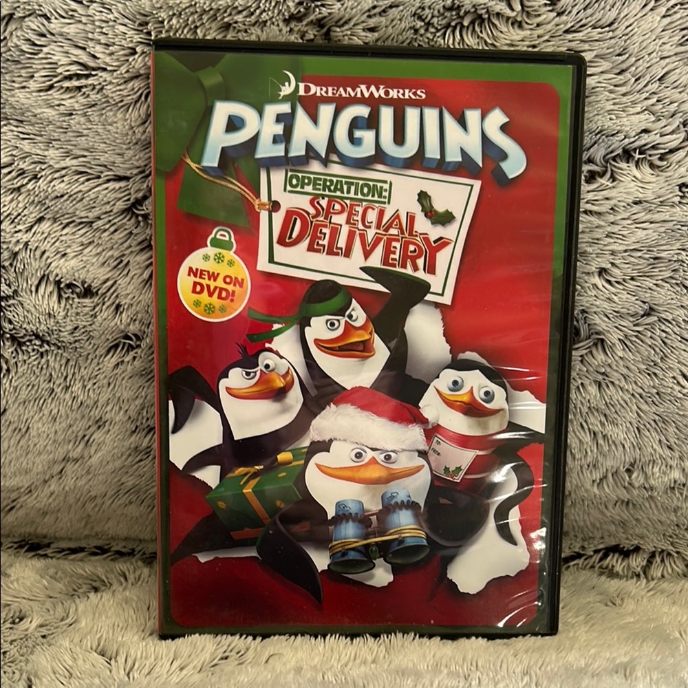 DreamWorks Penguins: Operation Special Delivery DVD - Red Cover
